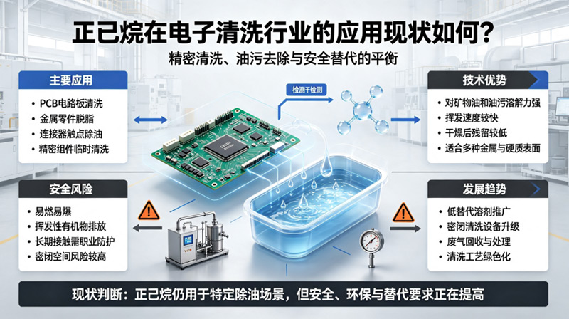 正己烷在电子清洗行业的应用现状如何？