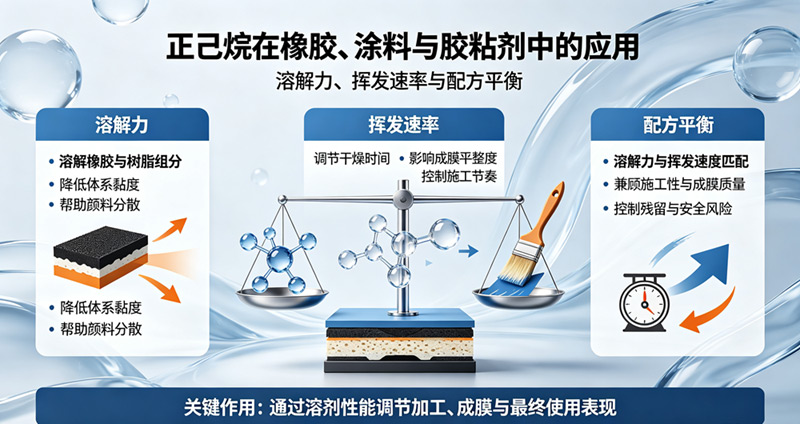 正己烷在橡胶、涂料与胶粘剂中的应用