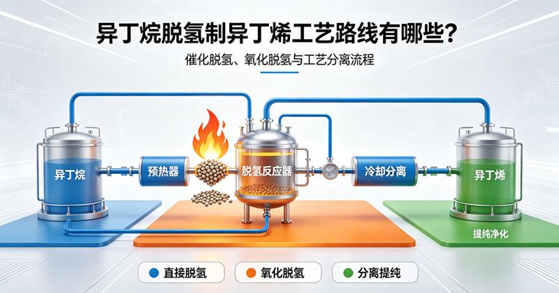 异丁烷脱氢制异丁烯工艺路线有哪些？